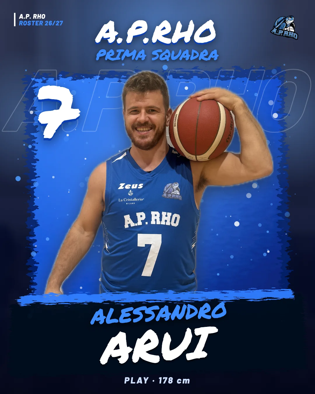 Alessandro Arui, numero 7, Play - A.P. Rho