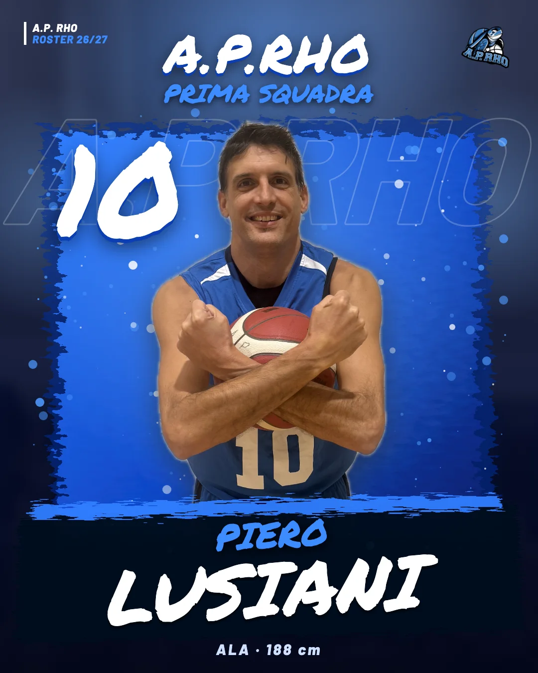 Piero Lusiani, numero 10, Ala - A.P. Rho