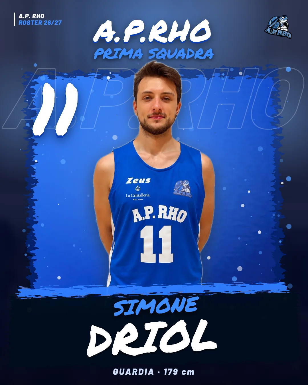 Simone Driol, numero 11, Guardia - A.P. Rho