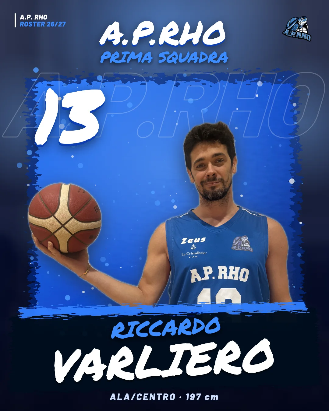 Riccardo Varliero, numero 13, Ala/Centro - A.P. Rho