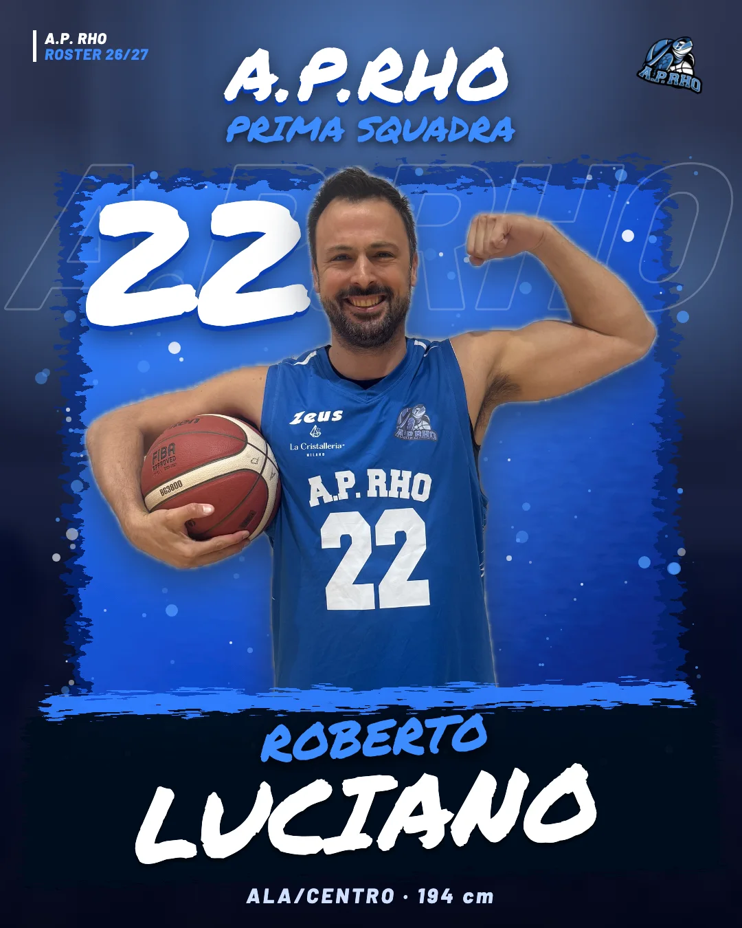 Roberto Luciano, numero 22, Ala - A.P. Rho