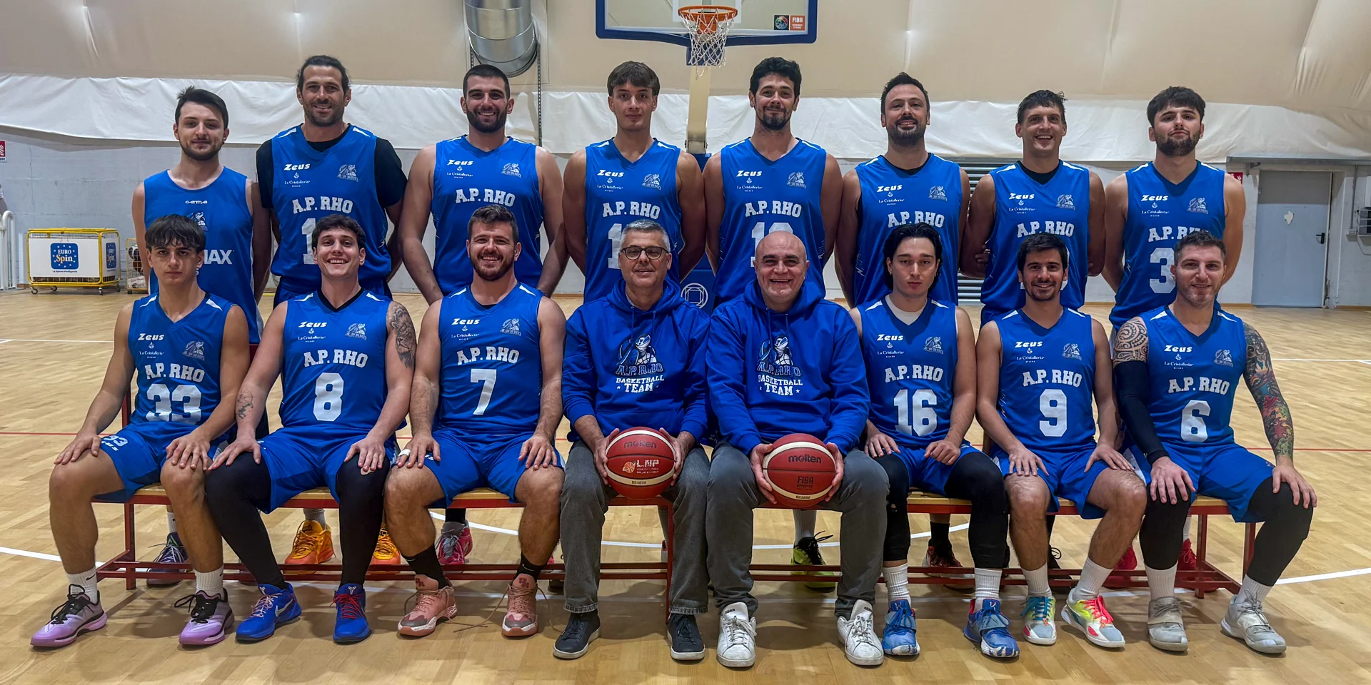 La Prima Squadra A.P. Rho stagione 2026/2027 con lo staff